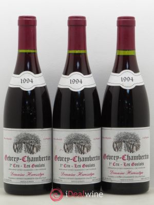 Gevrey-Chambertin 1er Cru Les Goulots Herestyn 1994 - Lot of 3 Bottles