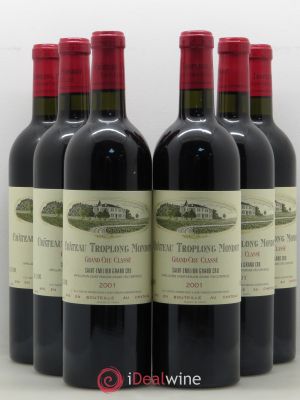 Château Troplong Mondot 1er Grand Cru Classé B  2001 - Lot of 6 Bottles