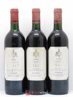 Château Dillon Cru Bourgeois (no reserve) 1992 - Lot of 3 Bottles