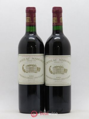 Château Margaux 1er Grand Cru Classé  1989 - Lot of 2 Bottles