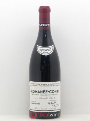Romanée-Conti Grand Cru Domaine de la Romanée-Conti  2003 - Lot of 1 Bottle