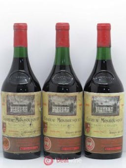 Château Monbousquet Grand Cru Classé (no reserve) 1966 - Lot of 3 Bottles