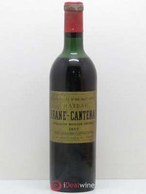 Château Brane Cantenac 2ème Grand Cru Classé (sans prix de réserve) 1957 - Lot de 1 Bouteille