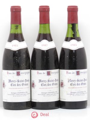 Morey Saint-Denis 1er Cru Clos des Ormes Domaine Georges Lignier 1985 - Lot of 3 Bottles