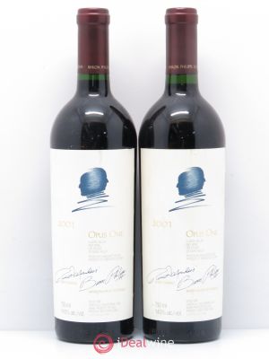Napa Valley Opus One Constellation Brands Baron Philippe de Rothschild  2001 - Lot of 2 Bottles