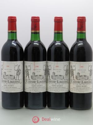 Château Lagrange 3ème Grand Cru Classé (no reserve) 1981 - Lot of 4 Bottles