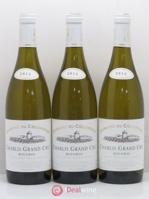 Chablis Grand Cru Bougros Domaine Du Colombier 2015 - Lot of 3 Bottles
