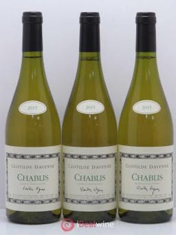 Chablis Vieilles Vignes Domaine Clotilde Davenne 2015 - Lot of 3 Bottles