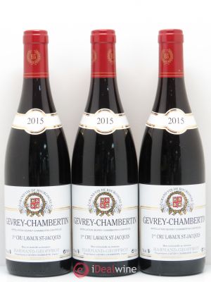 Gevrey-Chambertin 1er Cru Lavaux Saint Jacques Harmand-Geoffroy (Domaine)  2015 - Lot de 3 Bouteilles