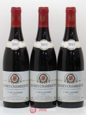 Gevrey-Chambertin 1er Cru La Bossière Harmand-Geoffroy (Domaine)  2015 - Lot of 3 Bottles