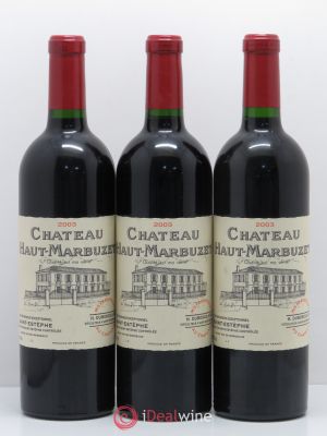 Château Haut Marbuzet  2003 - Lot de 3 Bouteilles