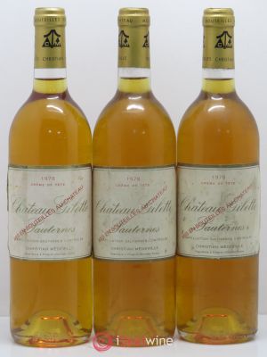 Château Gilette - Crème de Tête  1978 - Lot de 3 Bouteilles