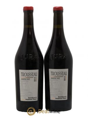 Arbois Trousseau Amphore Bénédicte et Stéphane Tissot  2015 - Lot of 2 Bottles