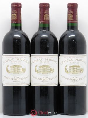 Château Margaux 1er Grand Cru Classé  2000 - Lot de 3 Bouteilles