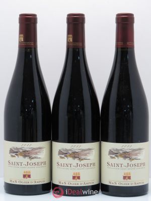 Saint-Joseph Michel et Stéphane Ogier  2012 - Lot of 3 Bottles