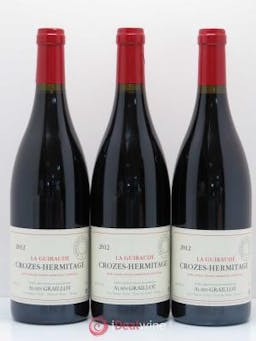 Crozes-Hermitage La Guiraude Domaine Graillot  2012 - Lot of 3 Bottles