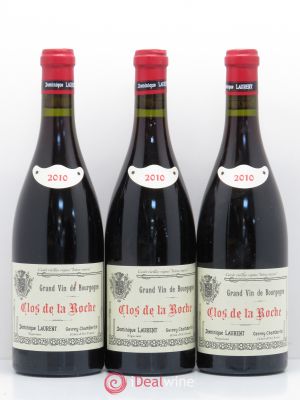 Clos de la Roche Grand Cru Vieilles vignes Dominique Laurent  2010 - Lot de 3 Bouteilles