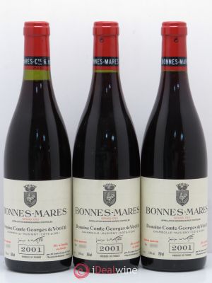 Bonnes-Mares Grand Cru Domaine Comte Georges de Vogüé  2001 - Lot of 3 Bottles