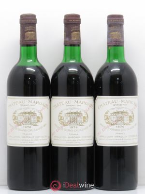 Château Margaux 1er Grand Cru Classé  1976 - Lot of 3 Bottles