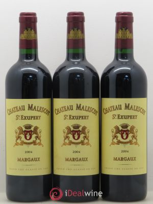 Château Malescot Saint-Exupéry 3ème Grand Cru Classé  2004 - Lot of 3 Bottles