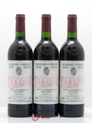 Ribera Del Duero DO Vega Sicilia Valbuena 5º ano Alvarez  1995 - Lot of 3 Bottles