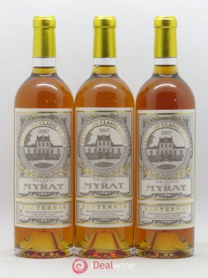 Château de Myrat 2ème Grand Cru Classé  2007 - Lot of 3 Bottles