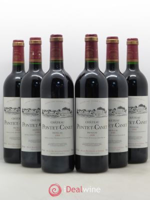 Château Pontet Canet 5ème Grand Cru Classé  1999 - Lot of 6 Bottles