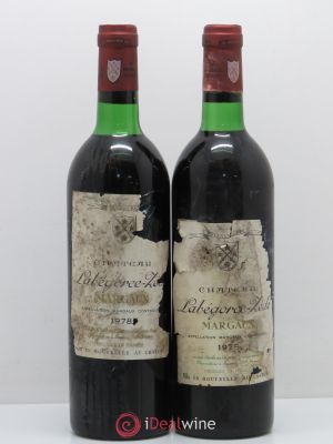 Château Labegorce Zédé Cru Bourgeois  1978 - Lot of 2 Bottles