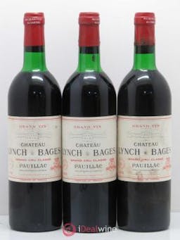 Château Lynch Bages 5ème Grand Cru Classé  1978 - Lot of 3 Bottles