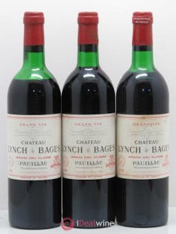 Château Lynch Bages 5ème Grand Cru Classé  1978 - Lot of 3 Bottles