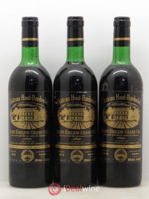 Saint-Émilion Grand Cru Château Haut Bardoulet 1979 - Lot of 3 Bottles