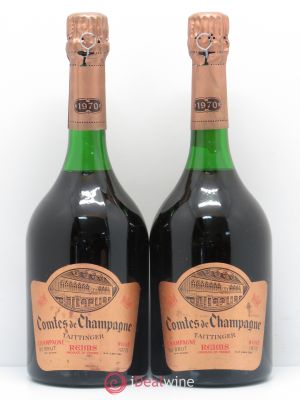 Comtes de Champagne Champagne Taittinger  1970 - Lot de 2 Bouteilles