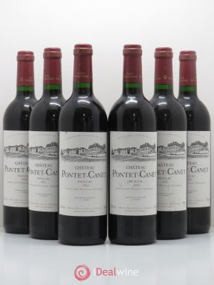 Château Pontet Canet 5ème Grand Cru Classé  2002 - Lot of 6 Bottles