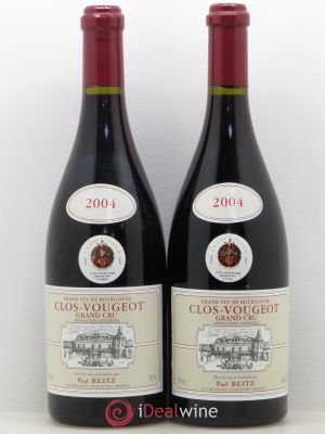 Clos de Vougeot Grand Cru Domaine Paul Reitz 2004 - Lot of 2 Bottles