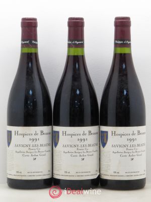 Savigny-lès-Beaune 1er Cru Hospices de Beaune cuvée Arthur Girard 1991 - Lot of 3 Bottles