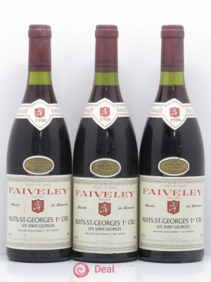 Nuits Saint-Georges 1er Cru Les Saint-Georges Faiveley (Domaine)  1988 - Lot of 3 Bottles