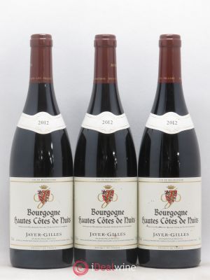 Hautes Côtes de Beaune Jayer-Gilles  2012 - Lot of 3 Bottles