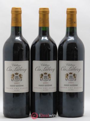 Château Cos Labory 5ème Grand Cru Classé  2003 - Lot of 3 Bottles