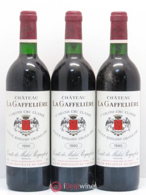 Château la Gaffelière 1er Grand Cru Classé B  1990 - Lot of 3 Bottles