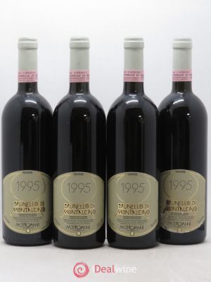 Brunello di Montalcino DOCG Mastrojanni 1995 - Lot of 4 Bottles
