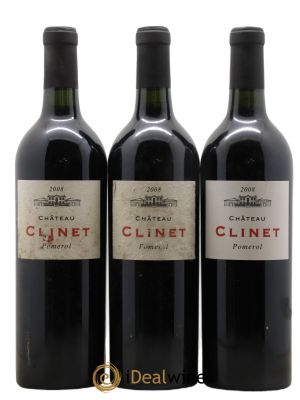 Château Clinet  2008 - Lot of 3 Bottles