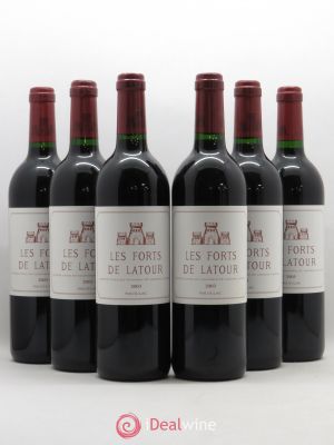 Les Forts de Latour Second Vin  2003 - Lot de 6 Bouteilles