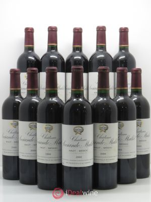 Château Sociando Mallet  2000 - Lot of 12 Bottles