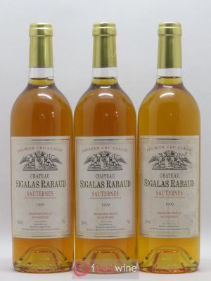 Château Sigalas Rabaud 1er Grand Cru Classé  1999 - Lot of 3 Bottles