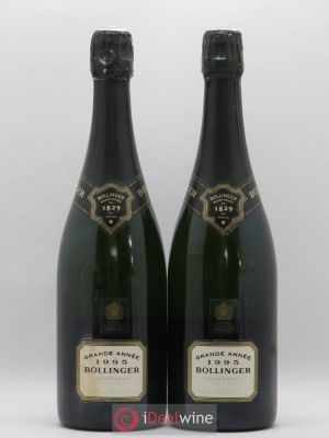 Grande Année Bollinger  1995 - Lot of 2 Bottles