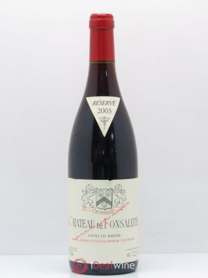 Côtes du Rhône Château de Fonsalette SCEA Château Rayas  2003 - Lot of 1 Bottle
