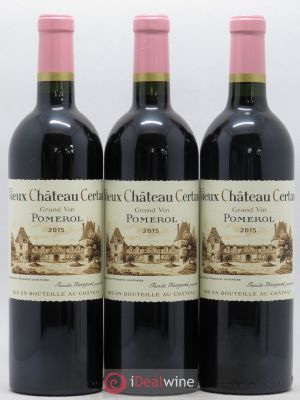 Vieux Château Certan  2015 - Lot de 3 Bouteilles