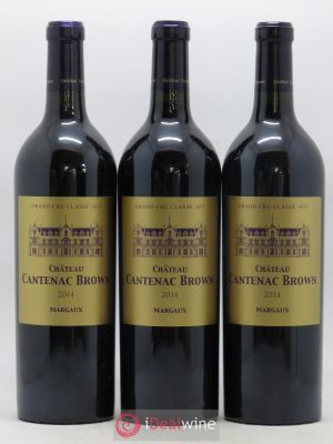 Château Cantenac Brown 3ème Grand Cru Classé  2014 - Lot of 3 Bottles