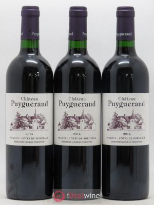 Château Puygueraud  2014 - Lot of 3 Bottles