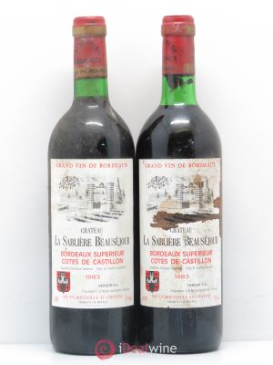 Castillon-Côtes-de-Bordeaux (Côtes-de-Castillon) La Sabliere Beausejour (no reserve) 1983 - Lot of 2 Bottles